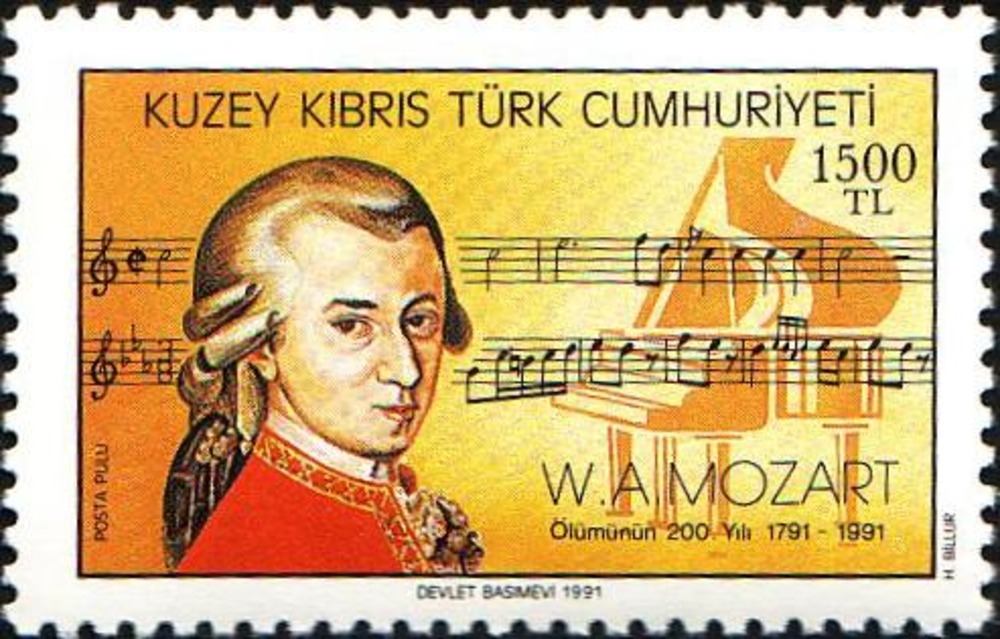Türkisch-Zypern 1991 - 200.Todestag Wolfgang Amadeus Mozart Türkisch-Zypern 1991 - 200.Todestag Wolfgang Amadeus Mozart